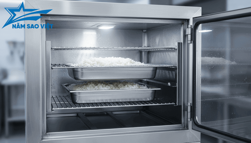 Hướng Dẫn Vệ Sinh, Bảo Quản Tủ Cơm Công Nghiệp Năm Sao Việt